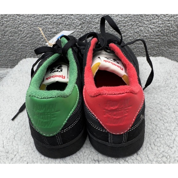 Reebok Club C Revenge Shoes Mens Size 13 Black Human Rights Now Tennis Sneakers - Picture 6 of 15